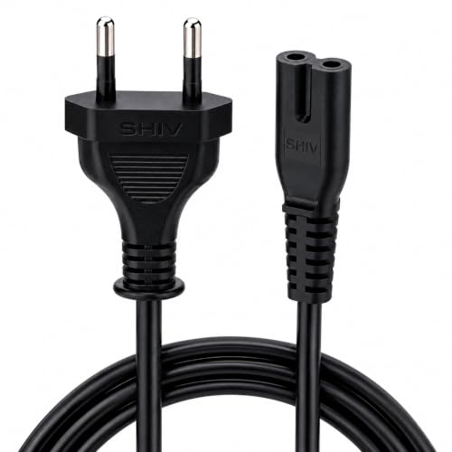 Shiv 1.5 Meter 2 Core Power Cord Cable, 2.5A 250V Black Power Cab...