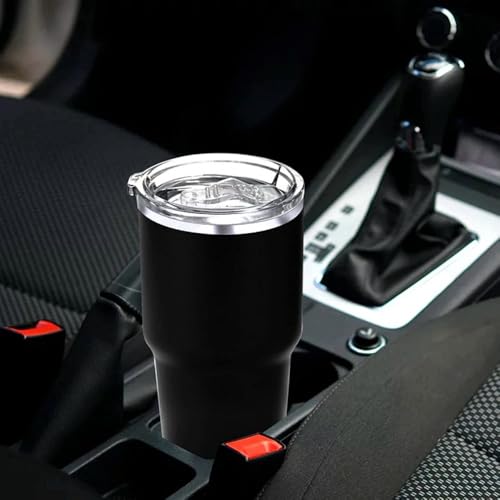 sweetfamily 2 Replacement Lids for Stainless Steel Tumbler Travel Cup,3.1 to 3.15 INCH Cup Mouth Compatible with YETI Rambler and More Tumbler Cups,Spill Proof Splash Resistant Sliding Covers (20 OZ)