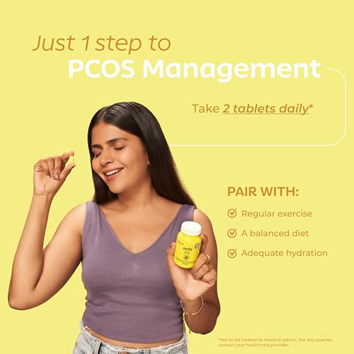 Image of Arth PCOS Support Tablets for Women | With Berberine & Myo-Inositol:D-Chiro Inositol (40:1) | Supports Weight Management & Fertility | Helps Combat Acne & Facial Hair | Supports Healthy Glucose Levels | 60 Veg Tablets