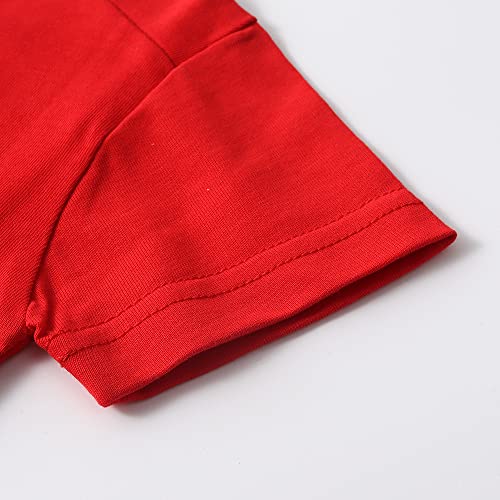 Image of Noomelfish Girls Short Sleeve Heart Pocket T-Shirts Casual Cotton Tee Tops Blouse (5-12 Years)