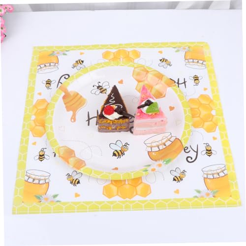 Abaodam 88 Peças 1 Conjunto De Louça Descartável Pratos De Papel Descartáveis ​​Pratos De Papel Deco