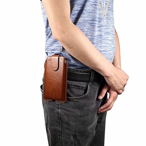Genuine Leather Case Thin Soft Mobile Phone Waist Belt Clip Bag Men Vertical Waist Belt Clip Case Holster2