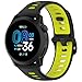 SunCation for Huawei Watch GT6 Pro/GT6/GT5 Pro/GT5/GT4 46mm Band, Breathable Silicone Sport Replacement Strap for Huawei Watch GT6 46mm Accessories (Black Lime)