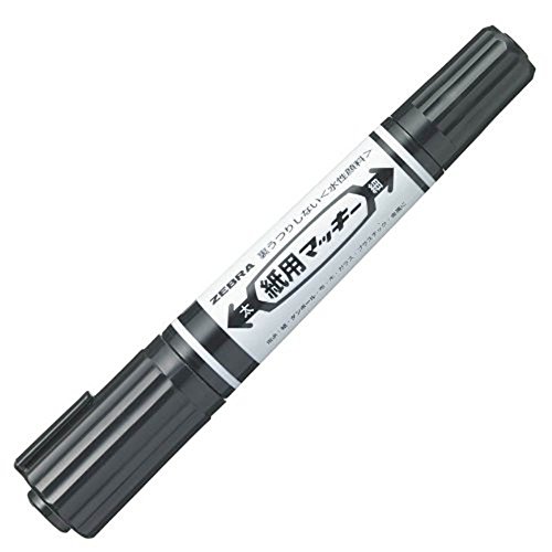 Zebra B-WYT5-BK Paper McKee feutres noirs de haute précision pack de 10
