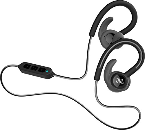 JBL Reflect Contour 2 – Écouteurs de sport Bluetooth – Avec micro, télécommande à 3 boutons et assistant vocal – Autonomie jusqu'à 10 hrs – Noir
