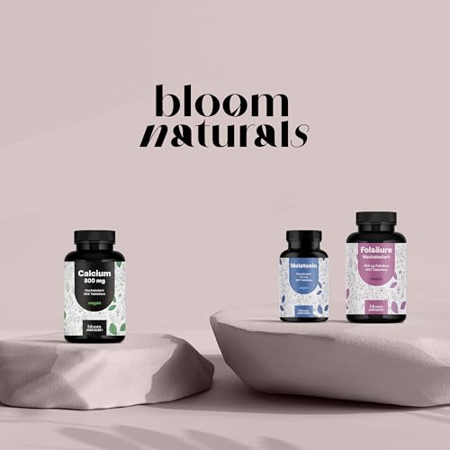 Calcium Tabletten Hochdosiert - 365 Tabletten - 800mg Calcium pro Tag - Calziumtabletten Hochdosiert - 182 Tage Vorrat - vegan und produziert in Deutschland Laborgeprüft - Verpackung kann variieren