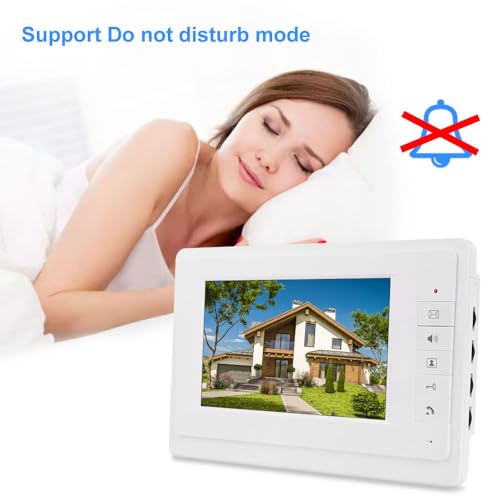 Image of 7'' Wired Color Video Door Phone Intercom System IR Night Vision Camera Doorbell +Indoor Monitor Screens for 2 /3 /4 Apartments