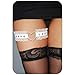 COSYDAYS Leather Leg Garter Belt Black Thigh Harness Fashion Rave Lace Thigh Strap for Women 2Pcs (White)
