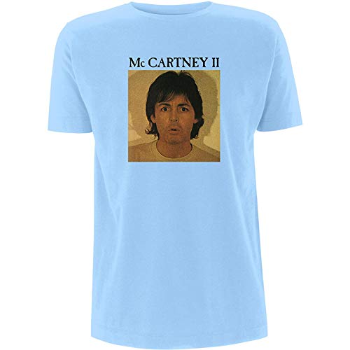 McCartney T-Shirt Tendance pour Homme Motif Groupe Monkey Paul McCartney II Bleu Clair – Bleu – XX-Large - Les Beatles, Paul McCartney, John Lennon, RIngo Starr, George Harrison McCartney T-Shirt Tendance pour Homme Motif Groupe Monkey Paul McCartney II Bleu Clair - Bleu - XX-Large – Image 3