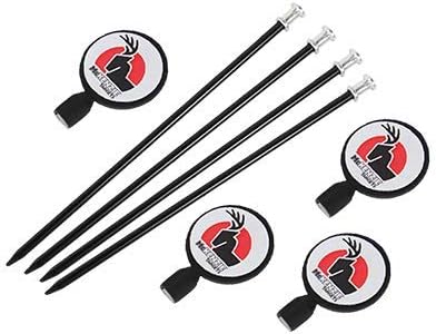 Delta McKenzie 3D Archery Shooting Stakes (Set of 10), White