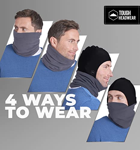 Tough Headwear Winter Neck Warmer W/Helmet Liner - Neck Gator For Warmth - Motorcycle Helmet Liner W/Neck Cover For Men #TOP5