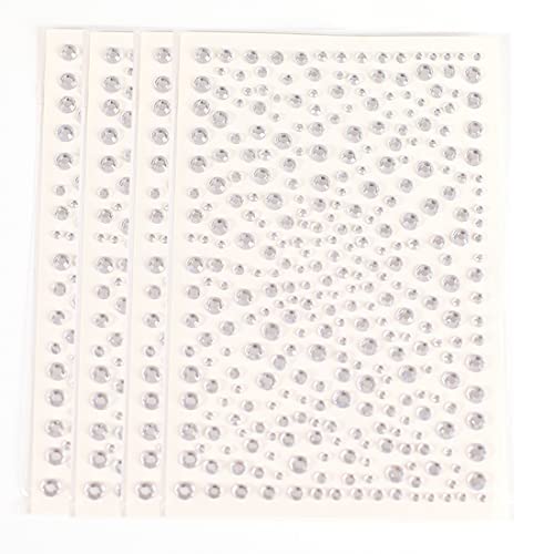 Fezf 4pcs rhinestone pegatina diamante pegatina cristal 1300 grano de cristal para rhinestone cara maquillaje decoración de uñas rhinestone joyería DIY scrapbook Cover