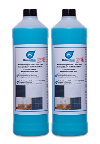 KaiserRein Alkoholreiniger Bodenreiniger Fliesen und Oberflächen-Reiniger Profi Clean Lotus Konzentrat 2L (2 x 1 L) Glanzreiniger Duft Reiniger auch