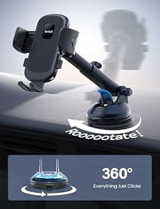Lamicall Car Phone Holder Military-Grade Suction Cup Dashboard Windshield — photo 5 of 6