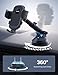Lamicall Car Phone Holder - [Strongest Military-Grade Suction Cup] 360° Rotation Phone Holders for Your Car Quick Release Adjustable Car Phone Mount Dashboard for iPhone 17 16 Galaxy Smartphone Truck
