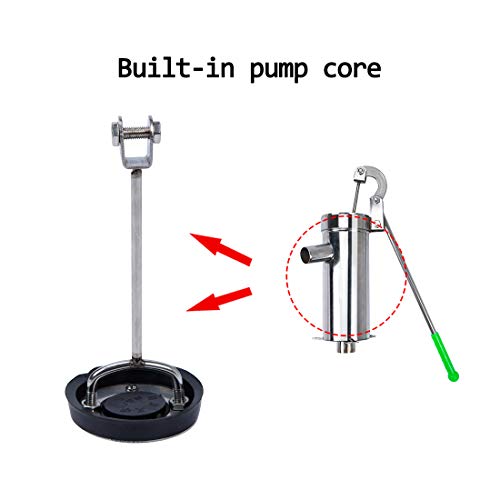 Tbvechi Suction Pump, Stainless Steel Manual Water Jet Pump Domestic Well Hand Shake Suction Pump Groundwater For Home Gardenyard (Us Stock) #TOP3