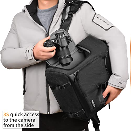 Mochila para cámara DSLR impermeable y con compartimento para laptop miniatura 4