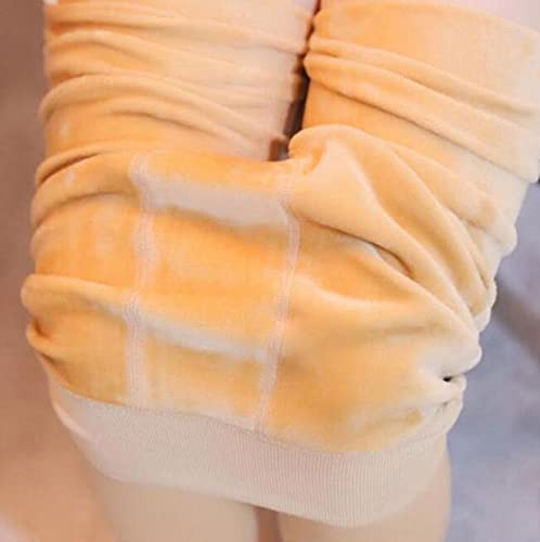 Leggings de invierno súper elásticos de terciopelo grueso contra el frío