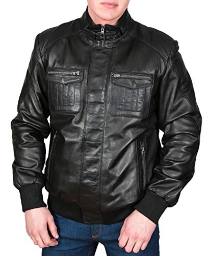 Blouson Teddy homme noir XXL veste universitaire manches longues décontractée