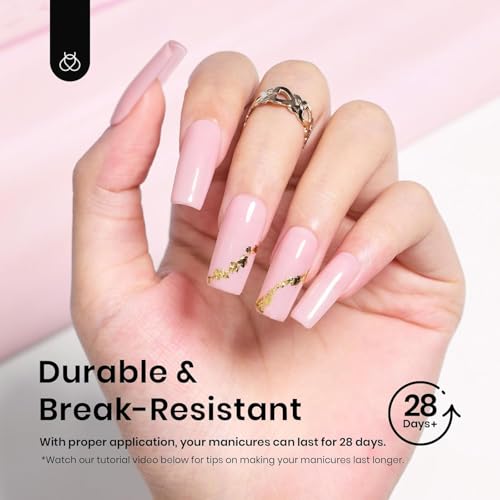 Image of Beetles Nail Tips Medium Square 576Pcs 12 Sizes - Pre-Etched Soft Acrylic Tips Half Matte False Nails Art Full Cover Press On Nail Extensions Gift Set Home DIY Salon