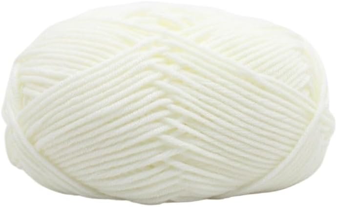 5 Rolls 5-Ply Polyester Cotton Yarn for Crocheting Hand Knitting(1)