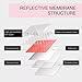 UGSHY 1 PC 3M Car Body Rim Strips Stickers with Adhesive, 16.4Ft x 0.3In Reflective Waterproof Night Visibility Vehicle Modified Decoration Strip Decals, Universal Automotive DIY Accessories (Red)