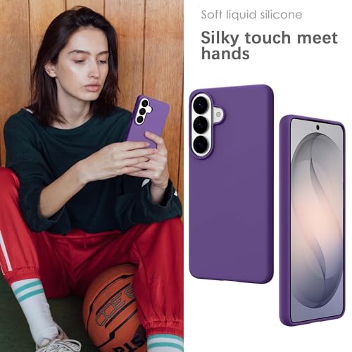 Coque silicone pour Samsung S26 Plus violette, finition soft-touch durable - 4