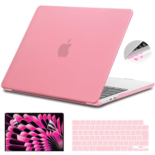 Teryeefi MacBook Air 15 �C���` �P�[�X M3 M2 2023 2024���� �Ή�, �y�� �Ϗ�? �ی�J�o�[��JIS���{�� �L�[�{�[�h�J�o�[���t���ی�t�B�����}�b�N�u�b�N�G�A�[ 15�C���` �J�o�[ A3114/A2941�p �A�}�b�g