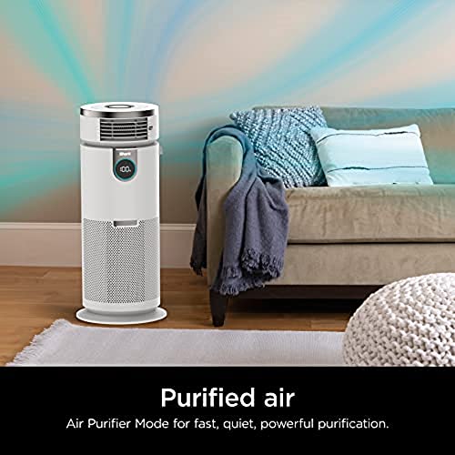Shark Hc502 3-In-1 Clean Sense Air Purifier Max, Heater & Fan, Hepa Filter, 1000 Sq Ft, Oscillating, Large Rooms, Kitchens, Captures 99.98% Of Particles For Clean Air, Dust, Smoke & Allergens, White #TOP5