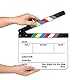 AFAITH Professionelle Filmklappe,Studiokamera Fotografie Video Acryl trocken abwischbar Director Film Clapperboard (25 x 30 cm) mit Farbstäbchen SA009