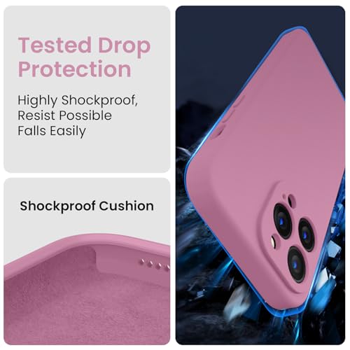 Image of FireNova Designed for iPhone 13 Pro Max Case, Silicone [Camera Protection] Phone Case, Soft Anti-Scratch Microfiber Lining Inside, 6.7 inch, Lilac Purple