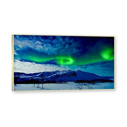 Tableau nature aurore boréale pour une décoration de chambre élégante