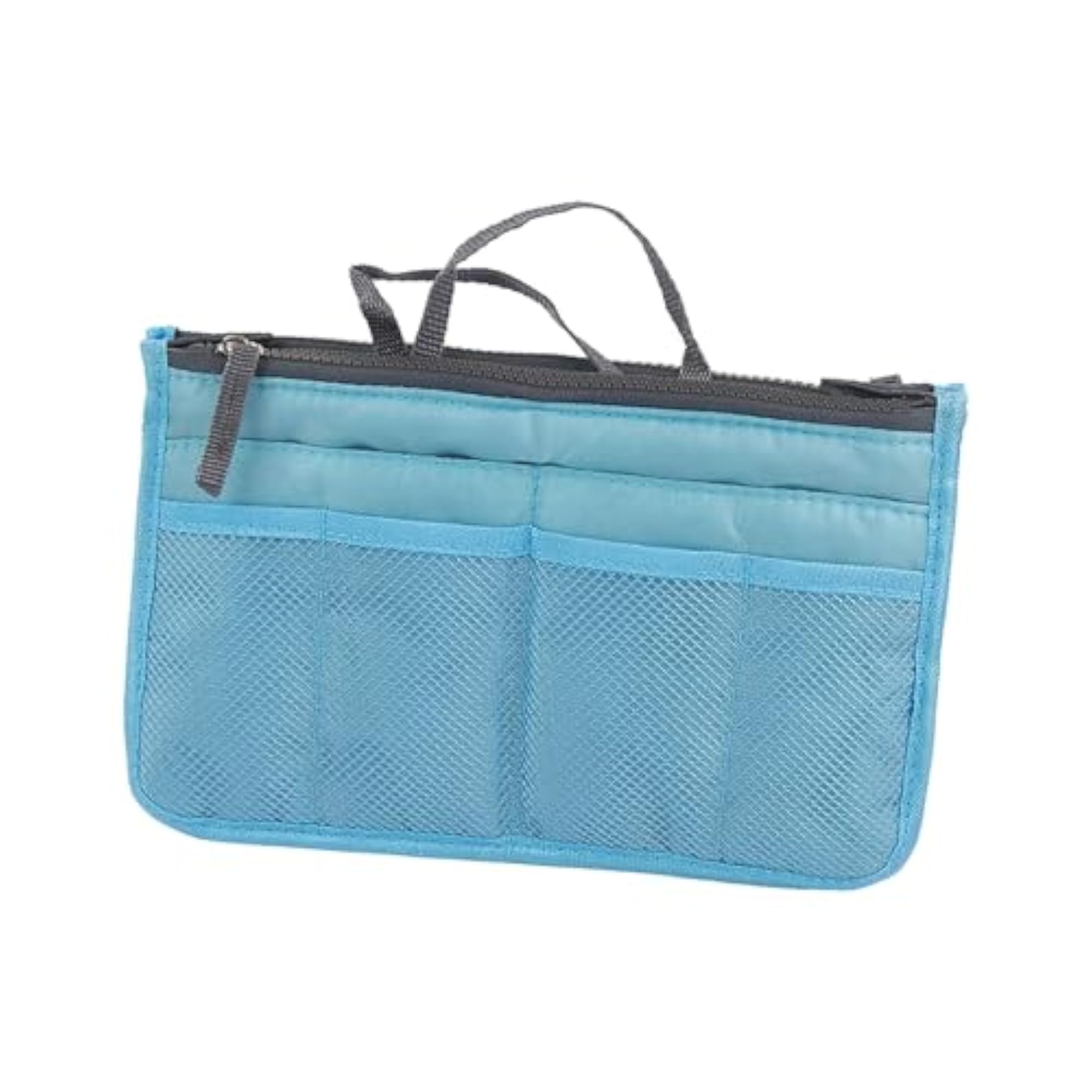 Large Opening Travel Makeup Bag, Blue