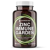 GANNON MED Chelated Zinc 50mg Immune Garden Vitamin C 800mg Zinc Supplements Echinacea 600mg per Tab