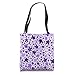 Purple Meeple Pattern Tote Bag
