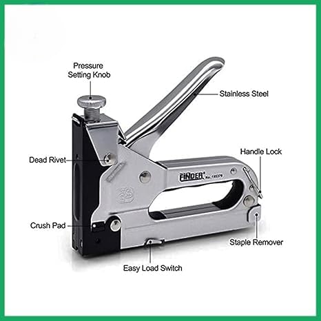 Image of Staple Gun -Upgrade 3 in 1 Upholstery Hand Stapler with 600 PCS Staples for Home Decor,Furniture Staple