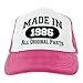 ThisWear 40th Birthday Gifts for All Made in 1986 All Original Parts Turning 40 Birthday Party Trucker Hat Pink