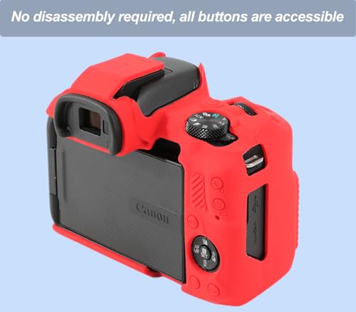 Funda de silicona para cámara Canon EOS R50, color rojo miniatura 6