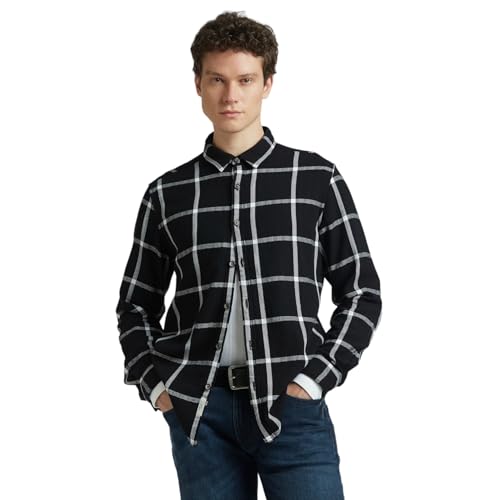 Image of Pepe Jeans Men's Regular Fit Full Sleeve Checkered Cotton Casual Shirt | Check Shirt for Man | Smart & Stylish | Multiple Styles | Mens Casual Shirts