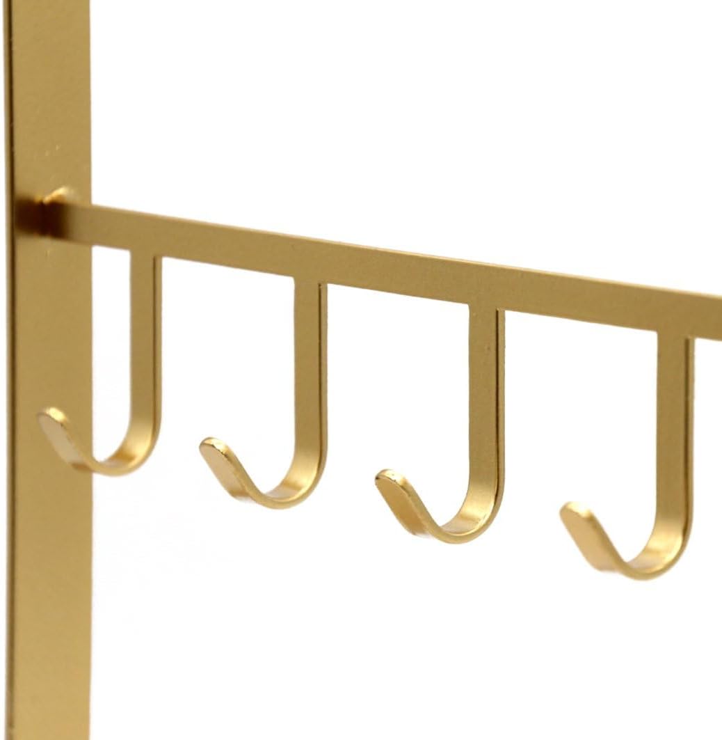 LXZ 1 PC Tabletop Hook Rack – Jewelry Stand Holder – Golden Hangers for Necklaces Keys Brace laces Ear Rings