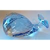 Oleg Cassini Crystal Pastel Blue Whale Paperweight