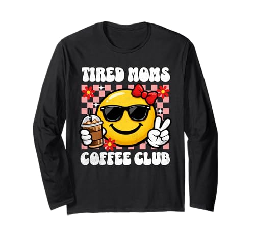 Tired Moms Coffee Club Happy Peace �T���O���X ���g�� �O���t�B�b�N ����T�V���c