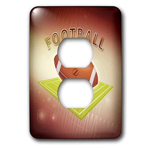 Plaque décorative football cache de sortie 2 prises pour rénovation