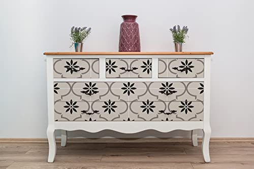 Pegatinas para muebles de flores árabes vinilo decorativo 100x50 5