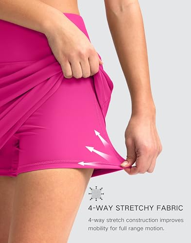 Image of G Gradual Women's 16 inch Swim Skirt with Pockets High Waisted Tummy Control Modest Swimsuit Bathing Suit Bottoms for Women