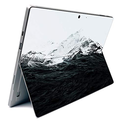 Image of MightySkins Carbon Fiber Skin for Microsoft Surface Pro 7 - Mountain Waves | Textured Carbon Fiber Finish | Easy to Apply, Remove, and Change Styles | Made in The USA (CF-MISURPR7-Mountain Waves)