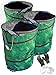 Price comparison product image Heavy-Duty Pop Up 600D Garden Sacks 170L x3 Pack (55 x 72cm) Large, Self Standing Reusable Waterproof, Rip Proof Leaf, Grass, Garden Waste Bags by Plastic Dynamics®