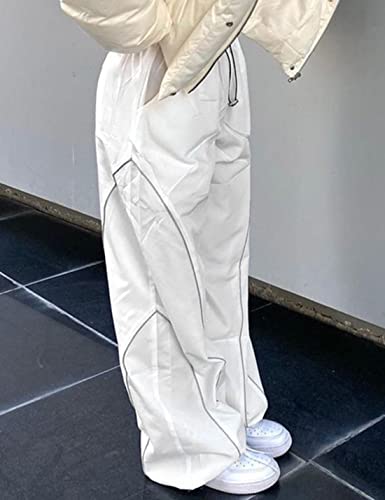Zontroldy Cargo Pants Women Parachute Pants Y2K Baggy Casual High Waist Wide Leg Track Pants Streetwear2