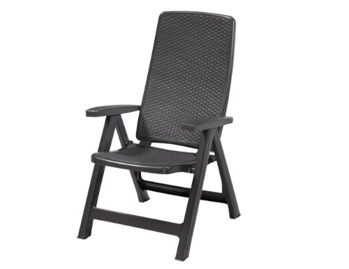 ALLIBERT Montréal 208016 Chaise Pliante Plastique Anthracite