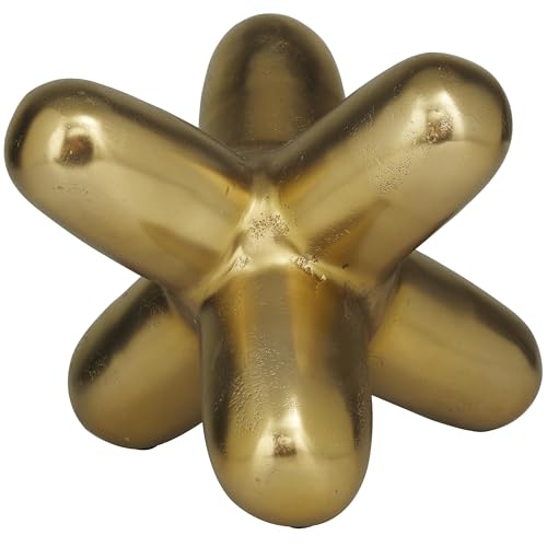 Deco 79 Aluminum Metal Abstrac... Figurine 10" x 10" x 8", Gold